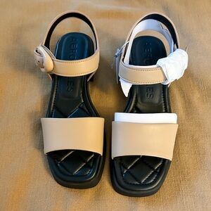 AEROSOLES Tan Faux Leather Sandals